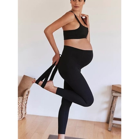 NWT Free People Movement x Hatch Never Better Maternity Leggings Black - Picture 2 of 5